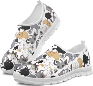 Coloranimal Flats for Women Walking Shoes Casual Flats Comfortable Travel Shoes Women's Road Runnning Shoes Casual Womens Footwear