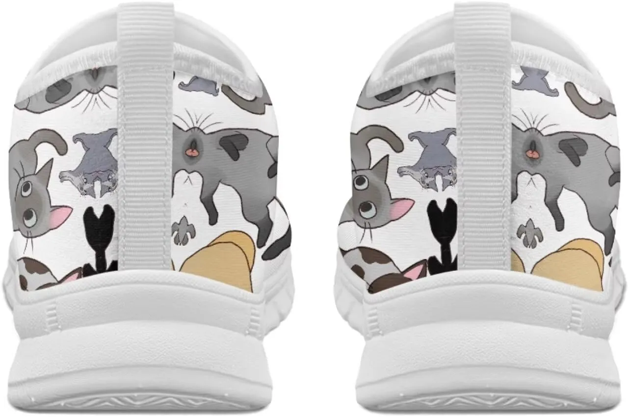 Coloranimal Flats for Women Walking Shoes Casual Flats Comfortable Travel Shoes Women's Road Runnning Shoes Casual Womens Footwear