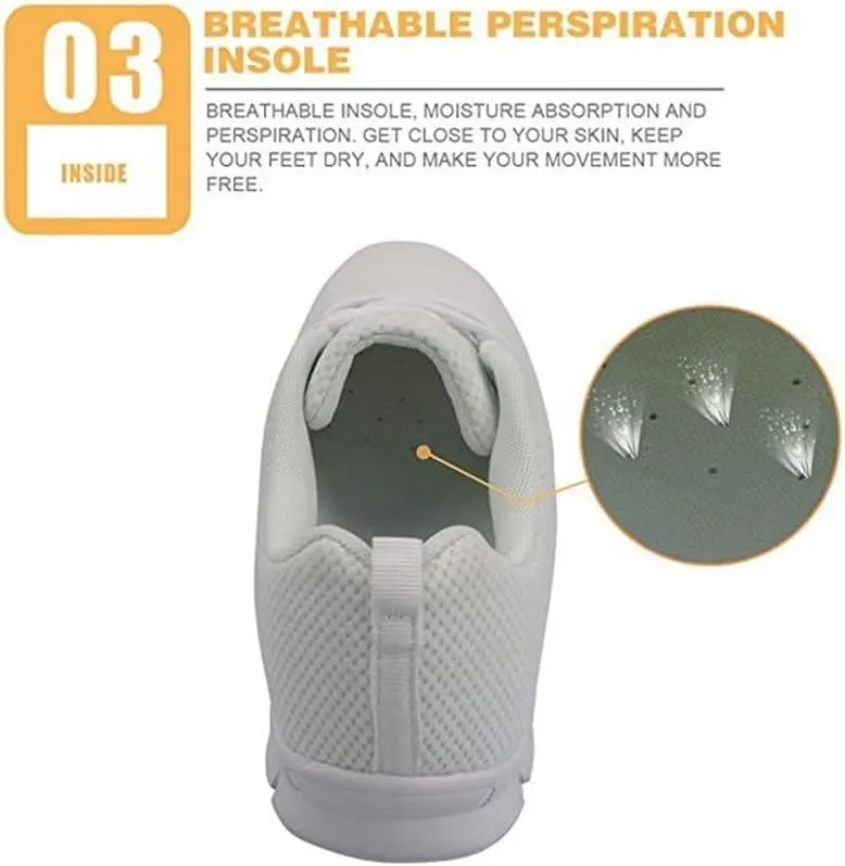 Jeiento Lightweight Walking Shoes for Women Fashion Sneakers for Girls Athletic Hiking Walking Sports Travel Jogging Running Shoes